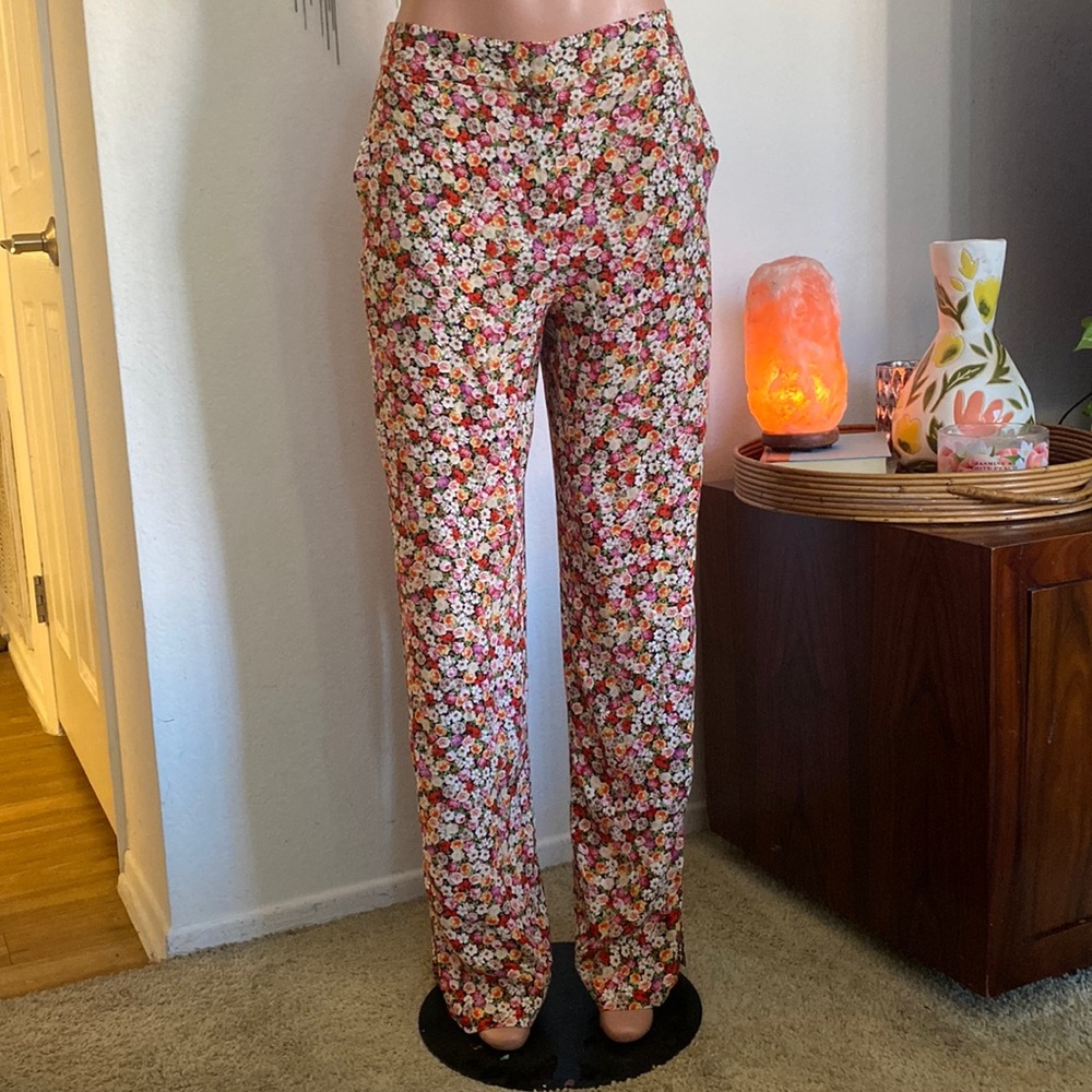 NWT Mango lightweight floral trouser pant